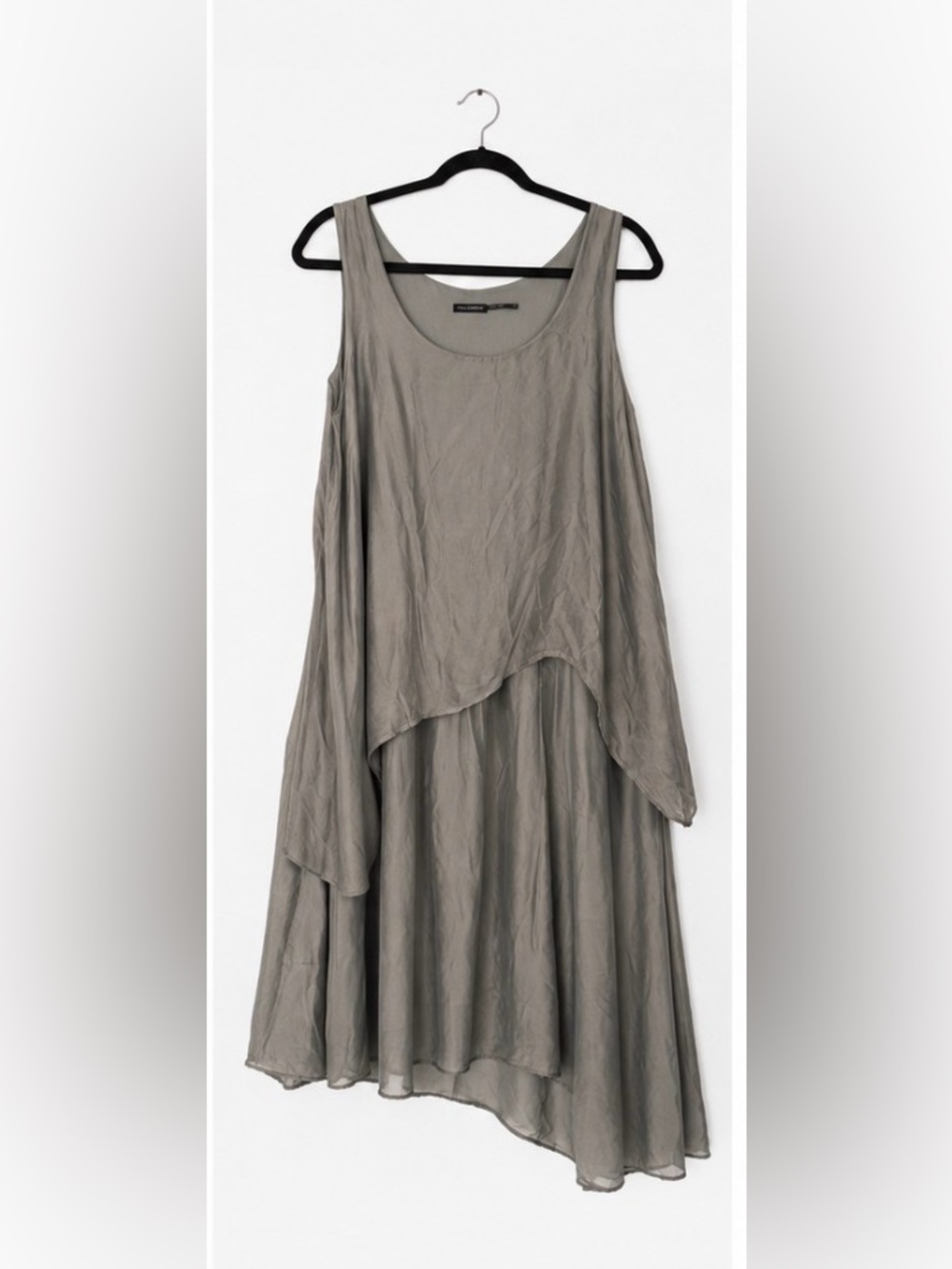 Stella Carakasi Flowing A-Line Layered Skirt — blue/Gray